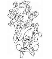 coloriage pimboli cadeaux